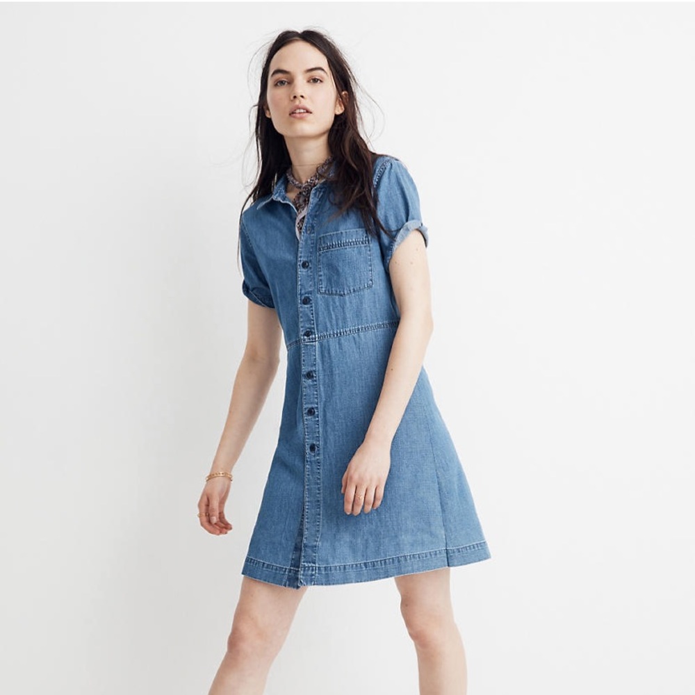 Madewell denim shirt dress